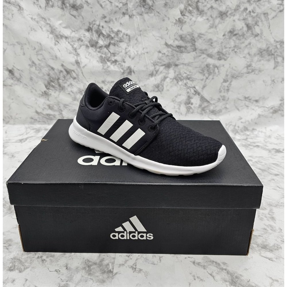 Adidas QT Racer Black Carbon Women's Running Shoes Size 7